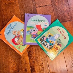 Vibrant Orange and Purple Children's Books Collection